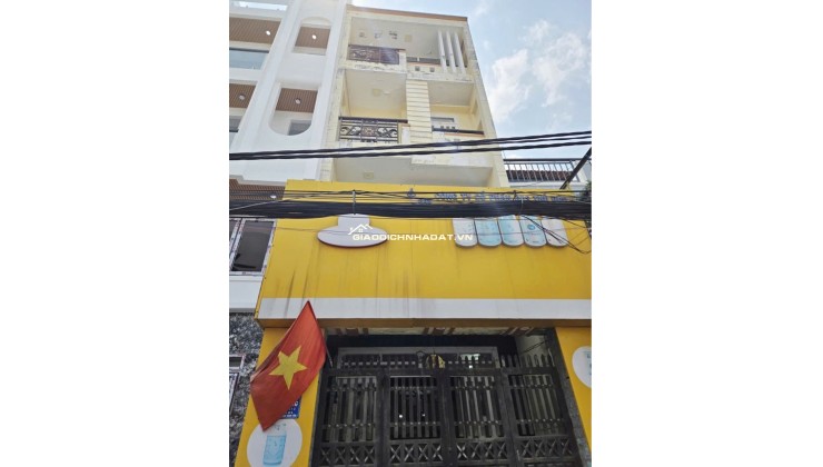 BÁN NHÀ 4 TẦNG, SÁT QUẬN 6 - TÂN PHÚ, HẺM 8M, GẦN TỈNH LỘ 10, 54 M² (4X14), 5.X TỶ.