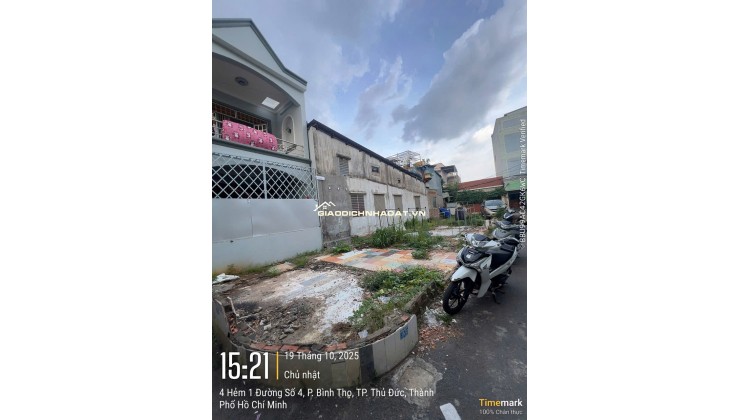 BÁN ĐẤT PHƯỜNG THỦ ĐỨC MỚI. DT 66,5 M2 THỔ CƯ – SẴN SỔ HỒNG - 6.6 TỶ. LH:0944649344.