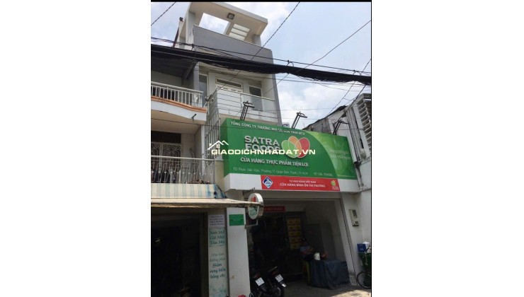 Cho thuê nhà MT 3 lầu 112 Phan Văn Hân P17 Bình Thạnh tiện kinh doanh