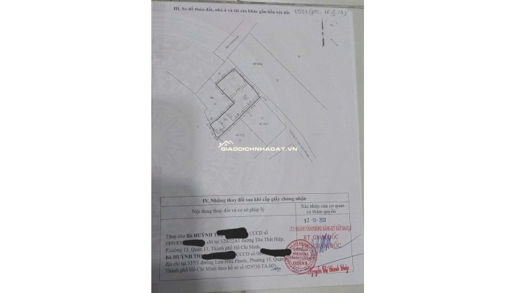 Chính chủ về quê cần bán gấp nhà 337/1 Lưu Hữu Phước P15 Q8