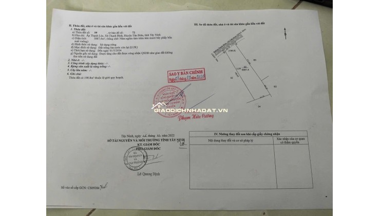 ht Cần bán nhanh 2,5 tỷ đất tại Thạnh Lộc Tân Biên tỉnh Tây Ninh