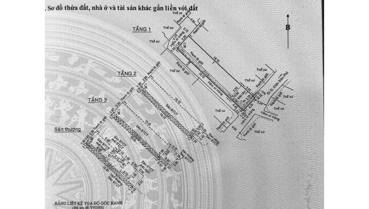 Nhà phố 3 tầng, 3 mặt tiền, hẻm ô tô, ngay tháp nước cầu Điện Biên Phủ