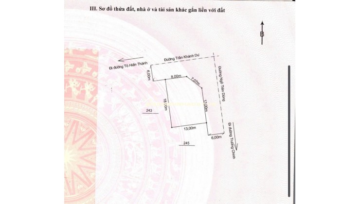 CHỈ CÒN DUY NHẤT 1 LÔ GÓC ĐẸP NHẤT ĐƯỜNG NGÔ TIẾN DŨNG