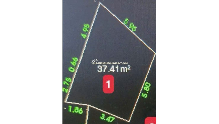 ĐẤT MẶT TIỀN ĐƯỜNG ĐẶNG VĂN SÂM, TIỆN XÂY DỰNG. DT 37.41M2, SHR, CHỈ 11.6 TỶ. LH:0906242673.