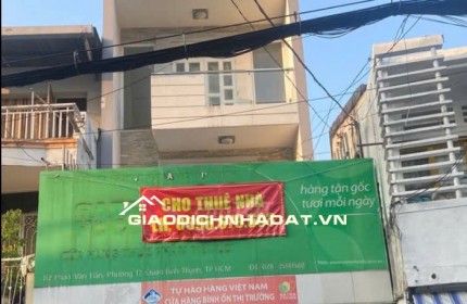 Cho thuê nhà MT 3 lầu 112 Phan Văn Hân P17 Bình Thạnh tiện kinh doanh
