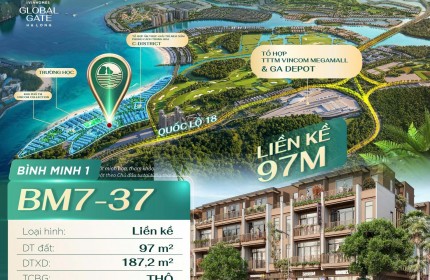 Biệt thự liền kề 4 tầng, 9PN, 97m2, QL18 Hạ Long - Sổ Đỏ, 10.3 tỷ