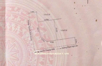 TÌM LÁNG GIỀNG CHO LÔ ĐẤT ĐẸP NHẤT ĐƯỜNG NGUYỄN BỈNH KHIÊM