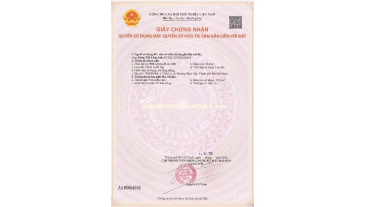 Bán nhà mới cao cấp hẻm 1768 Tỉnh Lộ 10 Quận Bình Tân ( cũ )