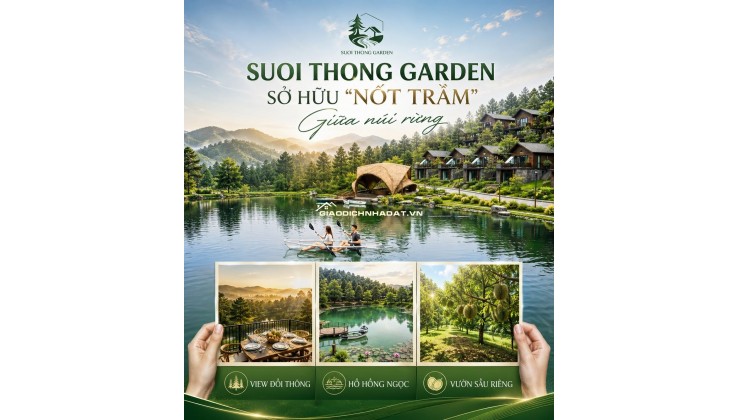 Bán đất nền nghỉ dưỡng Bảo Lộc, full thổ cư cạnh hồ ngọc. 0358087934