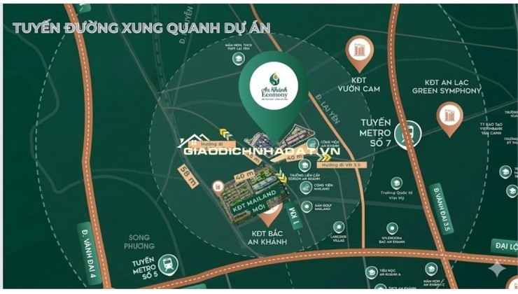 Bán liền kề dự án ecomony bắc an khánh_hoài đức siêu rẻ đường 36