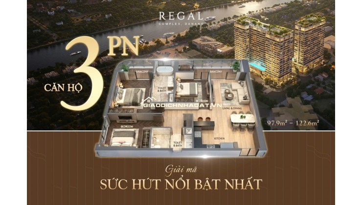 Cơ hội sở hữu căn hội view sông ngắm biển tại Regal Complex Đà Nẵng