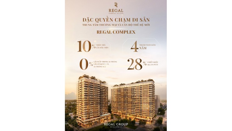 Cơ hội sở hữu căn hội view sông ngắm biển tại Regal Complex Đà Nẵng