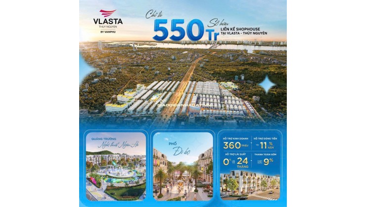 Chỉ tử 550 triệu-Sở hữu ngay liền kề shopehouse đẳng cấp bậc nhất Thuỷ Nguyên Hải Phòng