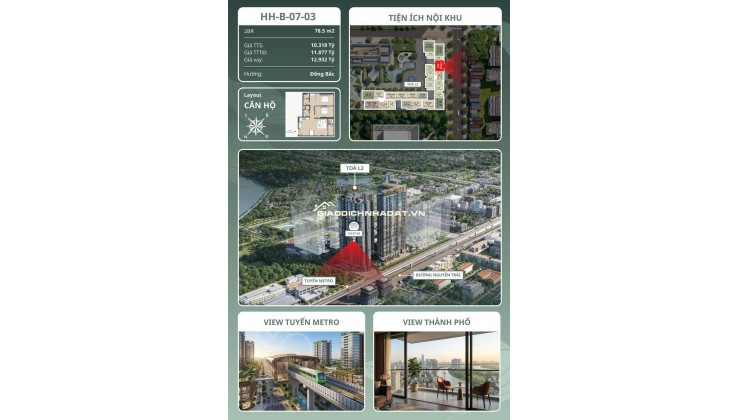  CĂN 2PN HƯỚNG ĐÔNG BẮC VIEW NGUYỄN TRÃI – LỰA CHỌN PHÙ HỢP CHO KHÁCH HÀNG ƯA CHUỘNG VỊ TRÍ TRUNG TÂM