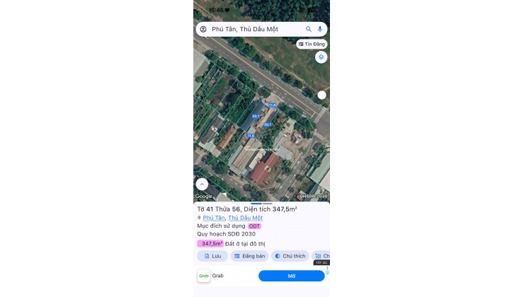 CC BÁN ĐẤT ĐƯỜNG LÊ LỢI - P.BÌNH DƯƠNG (PHÚ TÂN CŨ) 347.9MV CHỈ 43TR/M2. LH:0369121238.