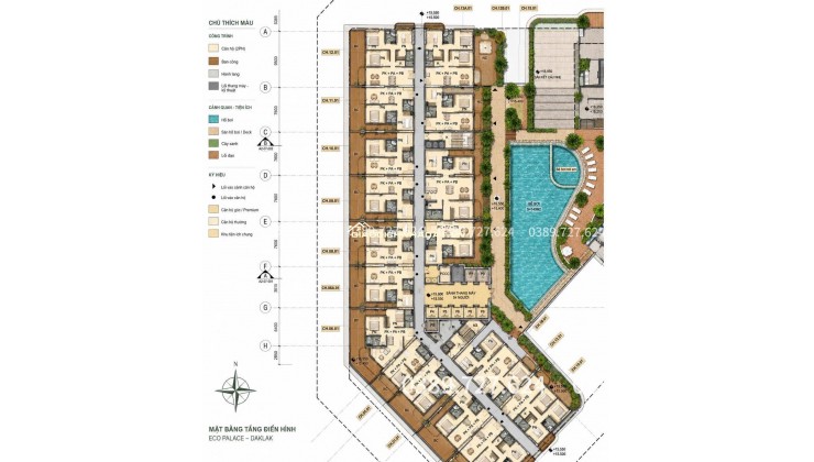 Căn hộ sân vườn Eco Palace Buôn Ma Thuột - hưởng trọn các tiện ích