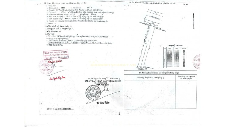 BÁN ĐẤT DĨ AN HCM, DT640M2, CÓ SẴN NHÀ, PHÒNG TRỌ VÀ KIOT, SỔ ĐỎ 70TR/M2. LH:0909808620 HOẶC 0888883358