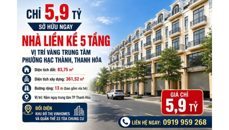 LIỀN KỀ, SHOPHOUSE CUỐI CÙNG - CENTRAL RIVERSIDE. NHÀ TRUNG TÂM, KHAI THÁC NGAY.  CĐT: 09666 343 969