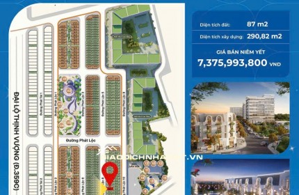 Duy nhất căn 87m,mặt tiền 6 m,4 tầng đã xây thô hoàn thiện mặt ngoài,hàng ngoại giao giá tốt tại dự án Vlasta Thuỷ Nguyên,