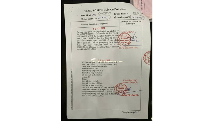 Bán nhà 414/28/9 Đoàn Văn Bơ, P.Khánh Hội, TPHCM. 99m2 SHR chỉ 9.8 tỷ. Lh: 0917873287
