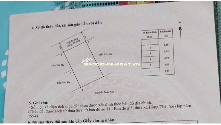 BÁN CĂN 4 TẦNG ĐẸP TẠI AN DƯƠNG - HẢI PHỎNG