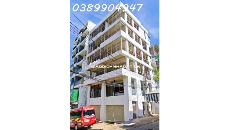 Toà căn hộ 7 tầng bên hông chung cư Vĩnh Phước, sát đường 2/4: 50m. Giá: 20 tỷ