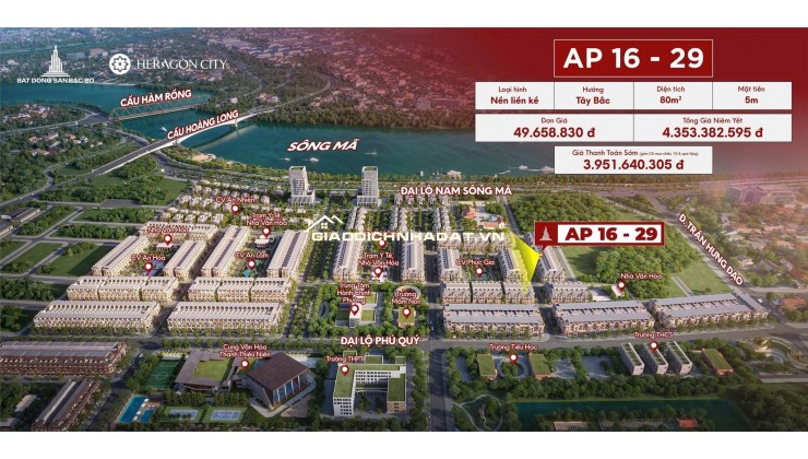 HERAGON CITY – NAM NGẠN. GIÁ ĐỢT 1. ĐẤT NỘI ĐÔ CUỐI CÙNG.