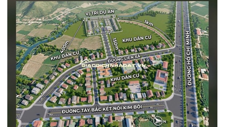 Bán lô đất hơn 200t mặt đường nhựa ápfan tại Lạc Thủy Hòa Bình