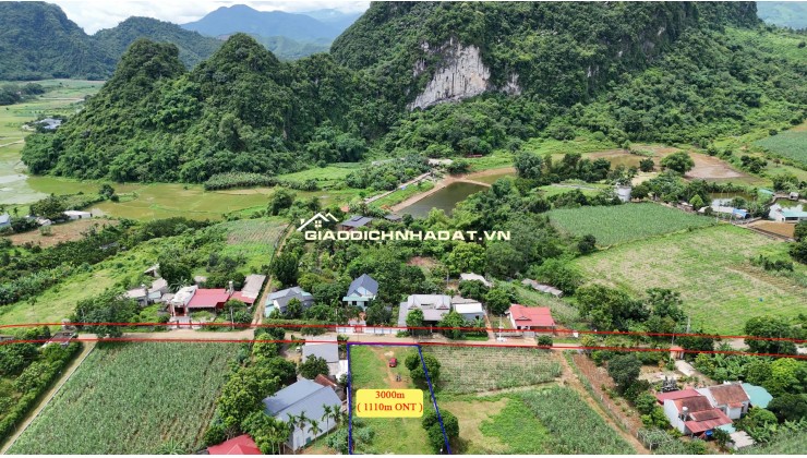  BÁN 3.000m² ĐẤT NGHỈ DƯỠNG KIM BÔI – 1.110m² THỔ CƯ 