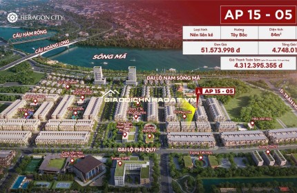 HERAGON CITY – NAM NGẠN. GIÁ ĐỢT 1. ĐẤT NỘI ĐÔ CUỐI CÙNG.