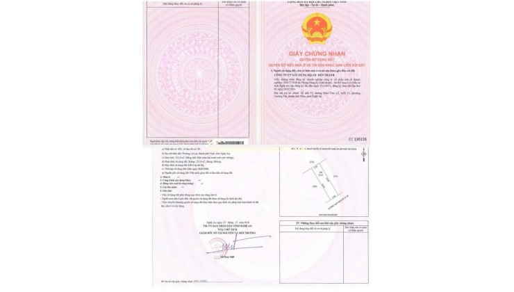 BÁN ĐẤT PHƯỜNG LÊ LỢI, TP.VINH - DT 121M2 VÀ 364M2 – SHR - GIÁ CHỈ TỪ 55TR/M2. LH:0903464999.