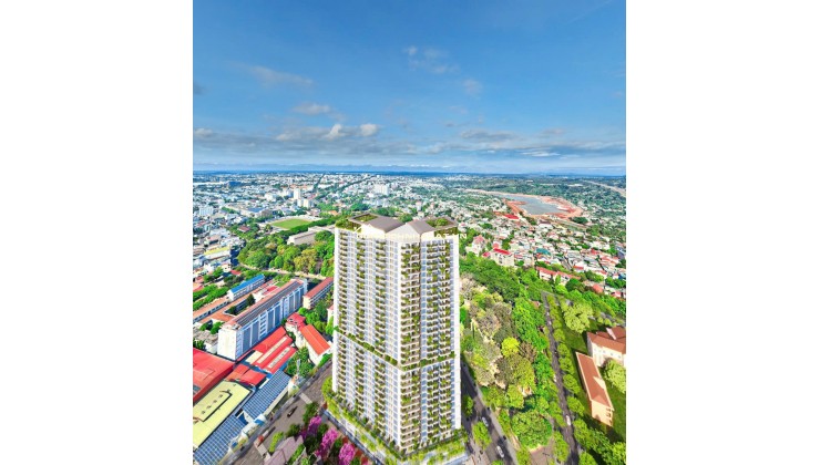 Căn hộ Ecopalace Đăk Lăk 2 phòng ngủ, tầng cao, view hoàng hôn thành phố