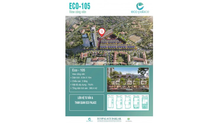 Nhà phố Ecopalace Buôn Ma Thuột - Một căn sở hữu nhiều giá trị.