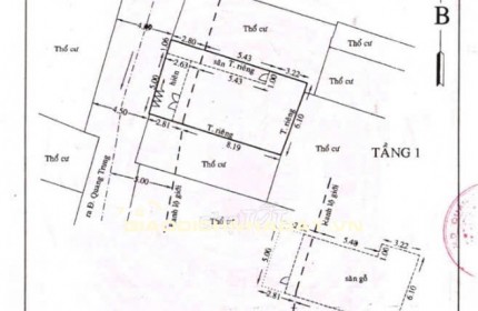 Bán nhà 86/45 Đường số 14, An Hội Tây hẻm xe hơi thông, 1 trệt 1 lầu