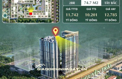 Với Tòa L2 Sở Hữu Tầm View Công Viên Nội Khu & Trực Diện Ga Metro Thượng Đình Siêu Thoáng.