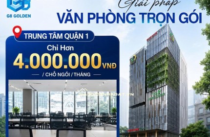 CHỈ TỪ 4 TRIỆU/THÁNG – SỞ HỮU VĂN PHÒNG HẠNG A, VIEW TRIỆU ĐÔ NGAY TRUNG TÂM QUẬN 1
