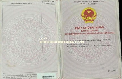 Bán đất thổ cư 147.1m2 hẻm xe hơi ngay thị trấn Hóc Môn