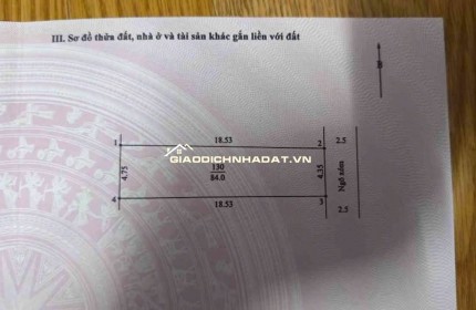 Bán đất Đại Yên Chương Mỹ 84m2 chỉ 3.6 tỷ, làn 2 TL419, xây ở hay đt tích sản.