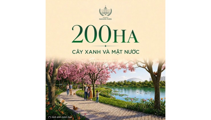 chỉ từ 1,6 TỶ – Tận hưởng trọn vẹn đại đô thị 1.080 Hecta Vinhomes Saigon Park (Vinhomes Hóc Môn)