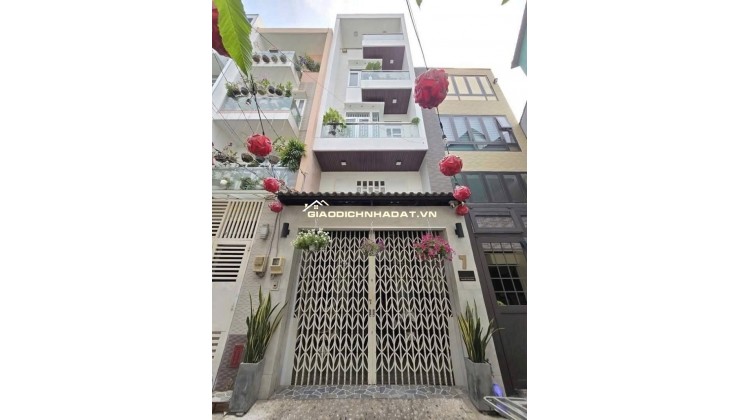 5,68 TỶ SỞ HỮU NHÀ MỚI 4 TẦNG – 2 MẶT HẺM XE HƠI NGAY QUANG TRUNG!