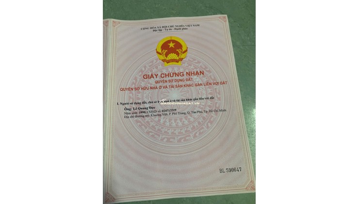 (Chính chủ cần bán) đất 2 mặt tiền Dt749a,Tp.hcm