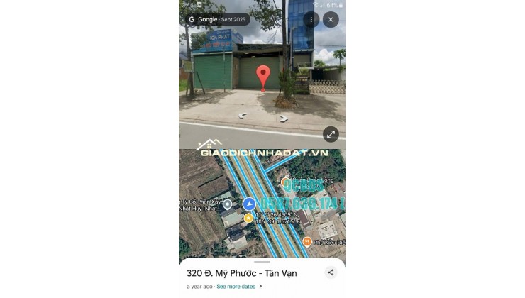 Chính Chủ Bán Nhà Xưởng Mỹ Phước 240m2 Ngay Vòng Xoay Định Hòa 0587.639.174