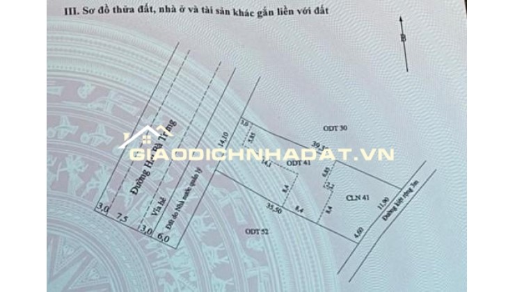 BÁN 564,6 M2 ĐẤT MẶT TIỀN ĐƯỜNG HAI BÀ TRƯNG – PHƯỜNG HỘI AN – LH:0915437069.