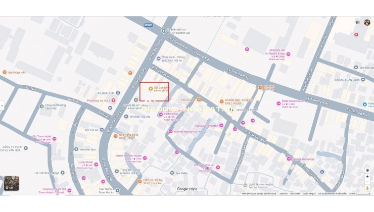 BÁN 564,6 M2 ĐẤT MẶT TIỀN ĐƯỜNG HAI BÀ TRƯNG – PHƯỜNG HỘI AN – LH:0915437069.