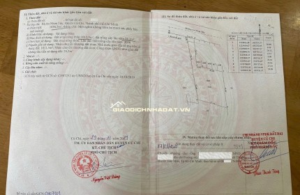 Chính chủ cấn bán lô đất thổ cư mặt tiền Đường An Nhơn Tây - Củ Chi