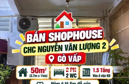 Bán Shophouse trệt CC Nguyễn Văn Lượng 2 ,Gò Vấp 50m2, hẻm 5m chỉ 3tỷ