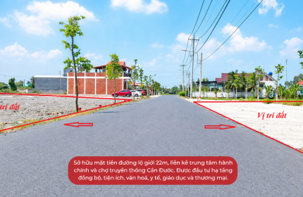 Chính Chủ Hạ giá Bán Gấp lô Đất Ngay Chợ Cần Đước-LA