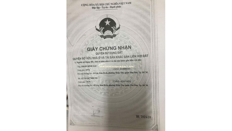 Bán nhà cũ tiện xây mới đường Chiến Lược Quận Bình Tân