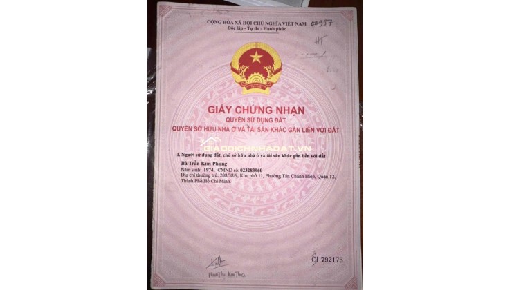 Bán nhà C4 đang kinh doanh 6 phòng tại P. Hiệp Thành Q12