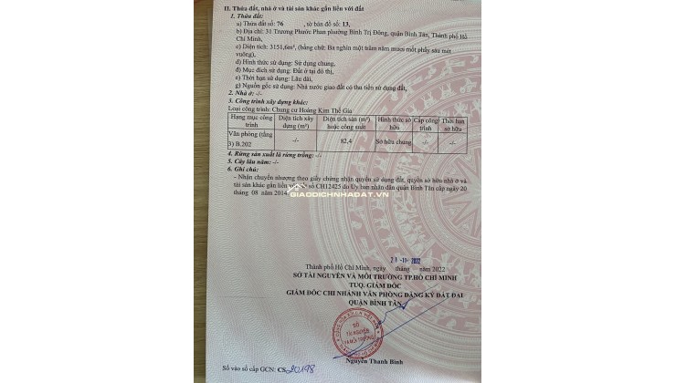 Chính chủ Bán căn góc 83m2 3pn Hoàng Kim Thế Gia, sổ hồng sẵn